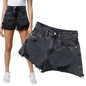 BLANK NYC Black High Rise Shorts 25